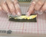 ひまわりの飾り巻き寿司作り方4写真