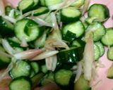 4才が作ったキュウリのおつまみ☆居酒屋風作り方4写真