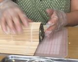 ひまわりの飾り巻き寿司作り方10写真