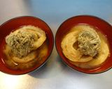 簡単☆とろろ昆布と麩の味噌汁作り方5写真