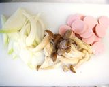 おさかなのソーセージでパスタ☆作り方1写真