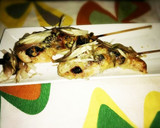 ささみの梅チーズ焼き鳥みょうがのせ作り方5写真
