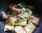 豆腐と鶏肉のこってり味噌炒め♪作り方5写真