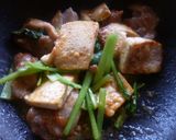 豆腐と鶏肉のこってり味噌炒め♪作り方6写真