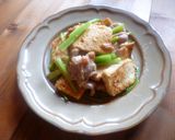 豆腐と鶏肉のこってり味噌炒め♪作り方7写真