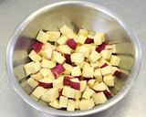 さつまいもときのこの豆乳みそスープ作り方1写真