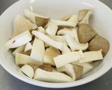 さつまいもときのこの豆乳みそスープ作り方3写真