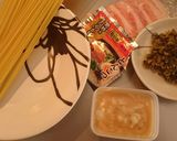 簡単庶民派パスタ『豚骨スパゲティー』作り方1写真