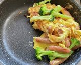 (σ・∀・)σ「ポークビッツ」の炒り玉子作り方7写真