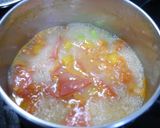 簡単！アスパラトマトのお味噌汁作り方2写真