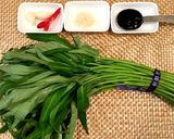 簡単！☆ 本格タイ料理 空芯菜炒め作り方1写真
