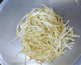 レンジで簡単！もやしとツナの塩昆布和え作り方1写真