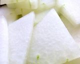 冬瓜と鯖の水煮缶と醤油だけの煮物作り方1写真