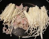 豚小間とえのきの、甘辛海苔くるみ作り方2写真
