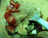 焼きナスと油揚げのみそだれ和え作り方4写真