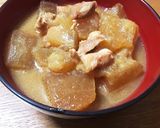 おばぁちゃんの味♡冬瓜,鶏ももの味噌炊き作り方10写真