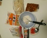 こてっちゃん入り味噌もんじゃ焼き作り方1写真