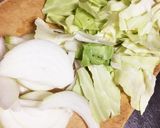 超速☆キャベツと玉ねぎのだし玉子炒め♪作り方1写真