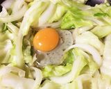超速☆キャベツと玉ねぎのだし玉子炒め♪作り方4写真