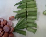 オクラのこんがり揚げ焼き作り方1写真