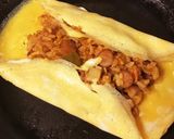 半熟たまごで包むオムライス作り方4写真