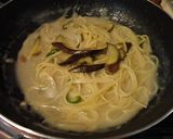 ちょい足し☆チキンクリームパスタ作り方9写真