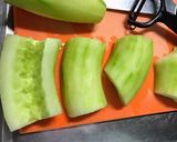 でっかいキュウリと鶏の旨煮♪作り方1写真