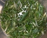 九条ねぎと焼き油揚げの薬味サラダ作り方1写真