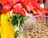 豚肉とあったかトマトのさっぱりあえ作り方1写真