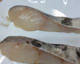 白身魚のレンジ蒸し！　レモン風味作り方1写真