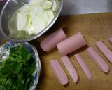 魚肉ソーセージの卵とじ作り方1写真