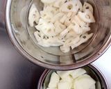 蓮根とじゃがいもバター醤油☆薄切りVer作り方1写真