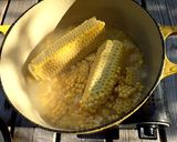 ルクルーゼでアウトドアとうもろこしごはん作り方3写真