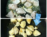 夏の疲労回復に♪鶏むね肉のガリバタ炒め作り方3写真