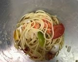 魚介と長芋の冷製スパゲッティ作り方4写真