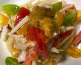 魚介と長芋の冷製スパゲッティ作り方5写真