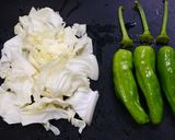 簡単！ししとうキャベツのお味噌汁作り方1写真