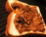 残りカレー☆こってりカレーチーズトースト作り方2写真