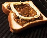 残りカレー☆こってりカレーチーズトースト作り方3写真
