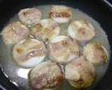 簡単！牛丼(玉葱マキマキ)作り方4写真