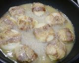 簡単！牛丼(玉葱マキマキ)作り方5写真