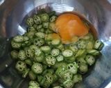 材料3つ！簡単！オクラのお好み焼き風作り方3写真