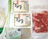 基本の肉豆腐♪簡単牛肉・えのき・豆腐作り方1写真