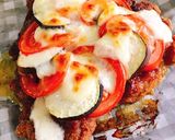 鶏ももカレー唐揚げの茄子トマトピザ作り方13写真