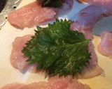 バカタレ鶏肉のしそと明太子巻作り方2写真