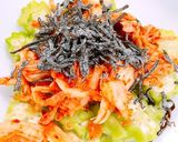 材料3つ!ネバネバ♪オクラ塩昆布キムチ♡作り方2写真