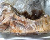 豪快に丸焼き！鮪のカマの甘辛焼き作り方2写真