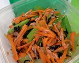 レンジ一発!小松菜とにんじんツナ昆布和え作り方4写真