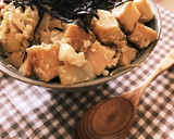 すき焼きのたれで☆コロコロ厚揚げ丼作り方4写真