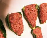 ハンバーグ種でピーマンの肉詰め作り方4写真
